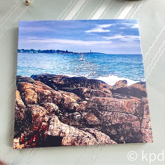 8”x 8” wraparound canvas portrait Long Beach in Rockport,MA. Perfect condition - Picture 8 of 9